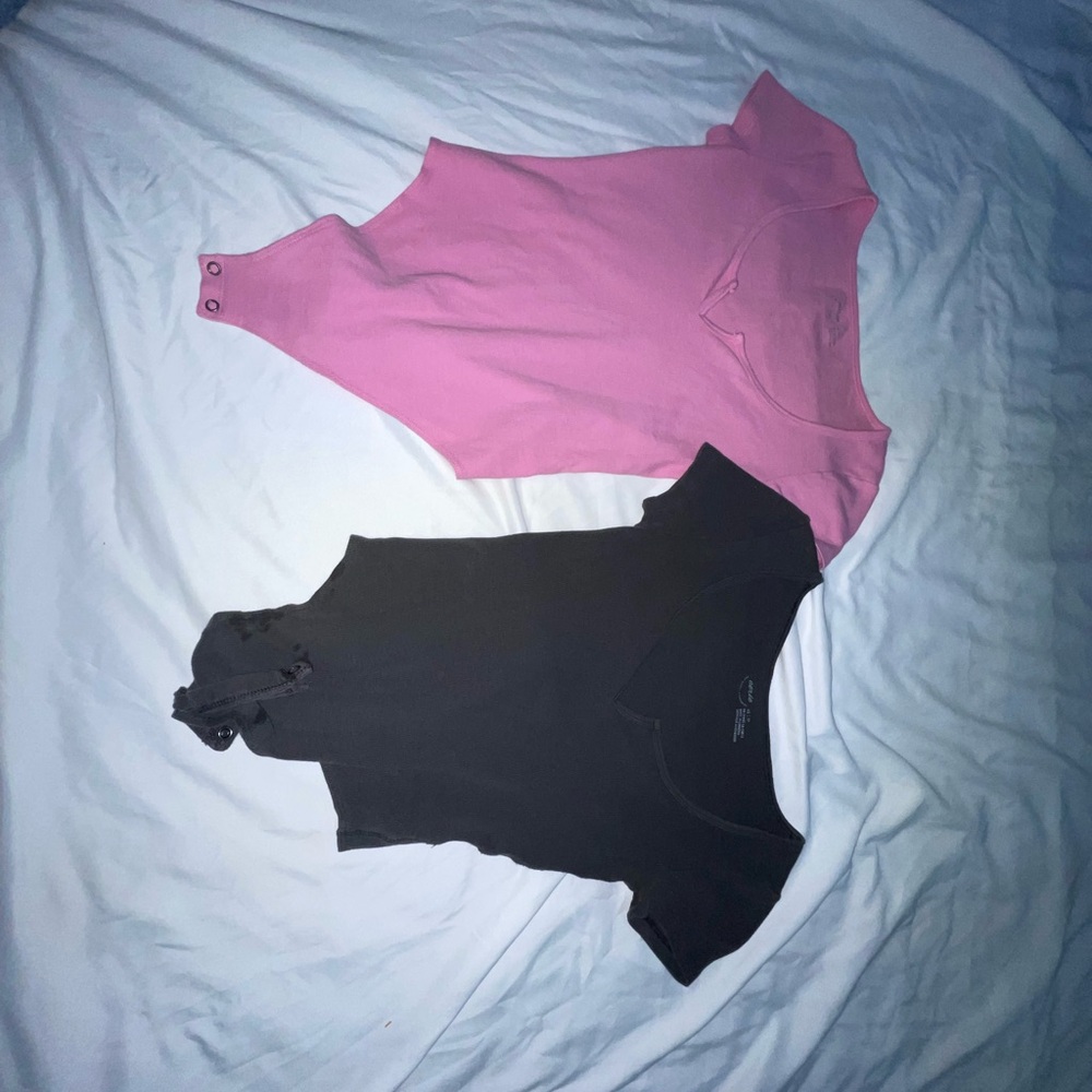 Aerie Pink and Black Women's Tops